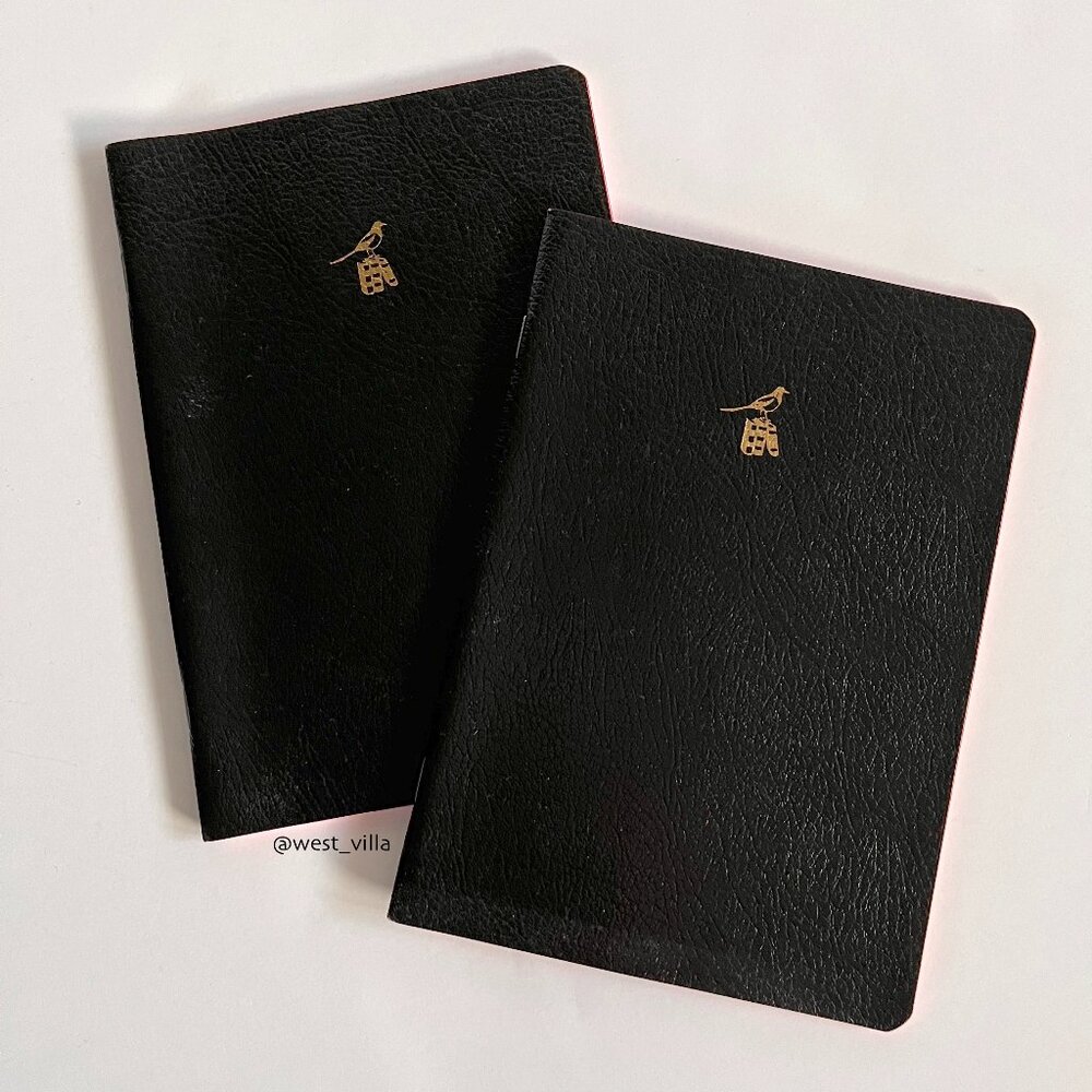 2 Bieffe Made in Italy Lined Exercise Book Notebooks Journals Stationary Black